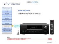 Denon AVR-1312-Model-Information 